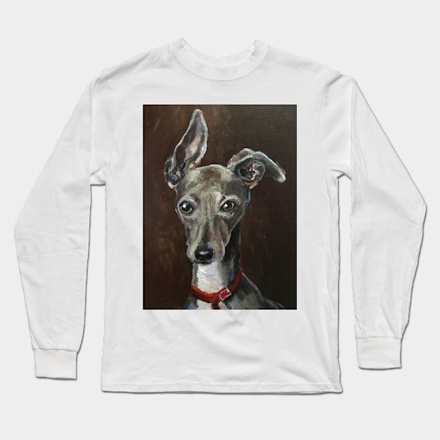 Greyhound Long Sleeve T-Shirt by Susan1964